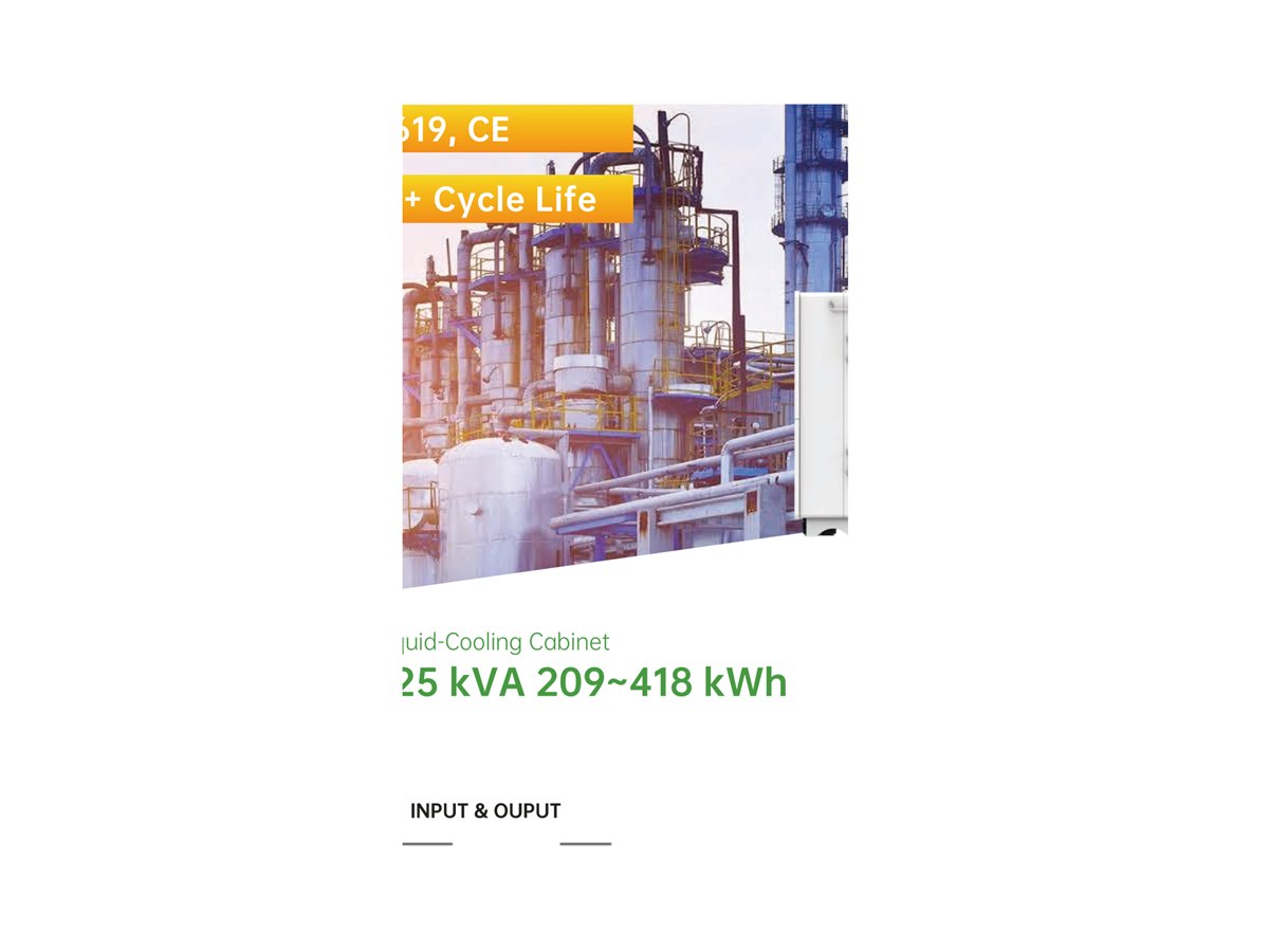 125 kVA Liquid-Cooled C&I Cabinet