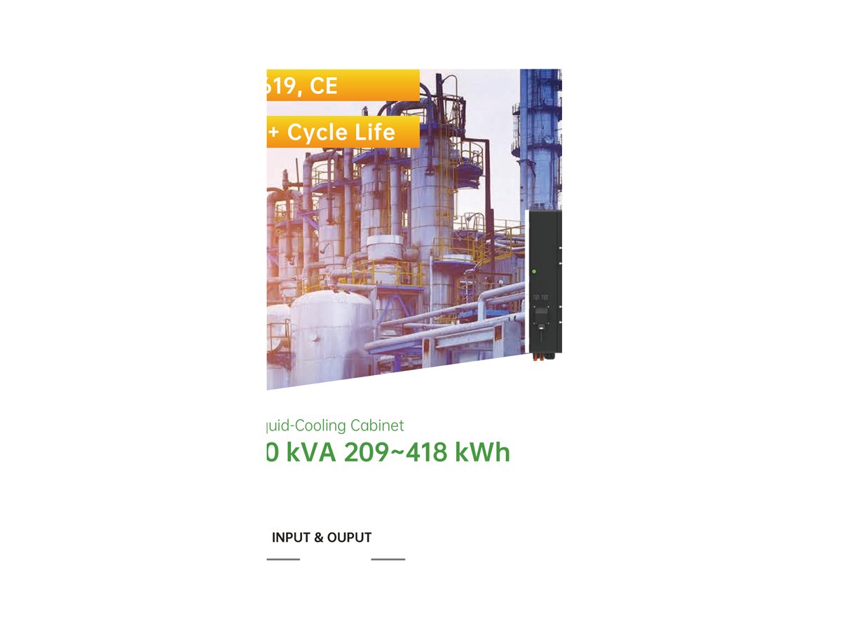 80 kVA Liquid-Cooled C&I Cabinet